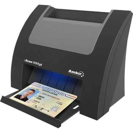 AMBIR Nscan 690Gt Duplex Id Card Scanner W/ Ambirscan For Athena: Vertical DS690GT-A3P